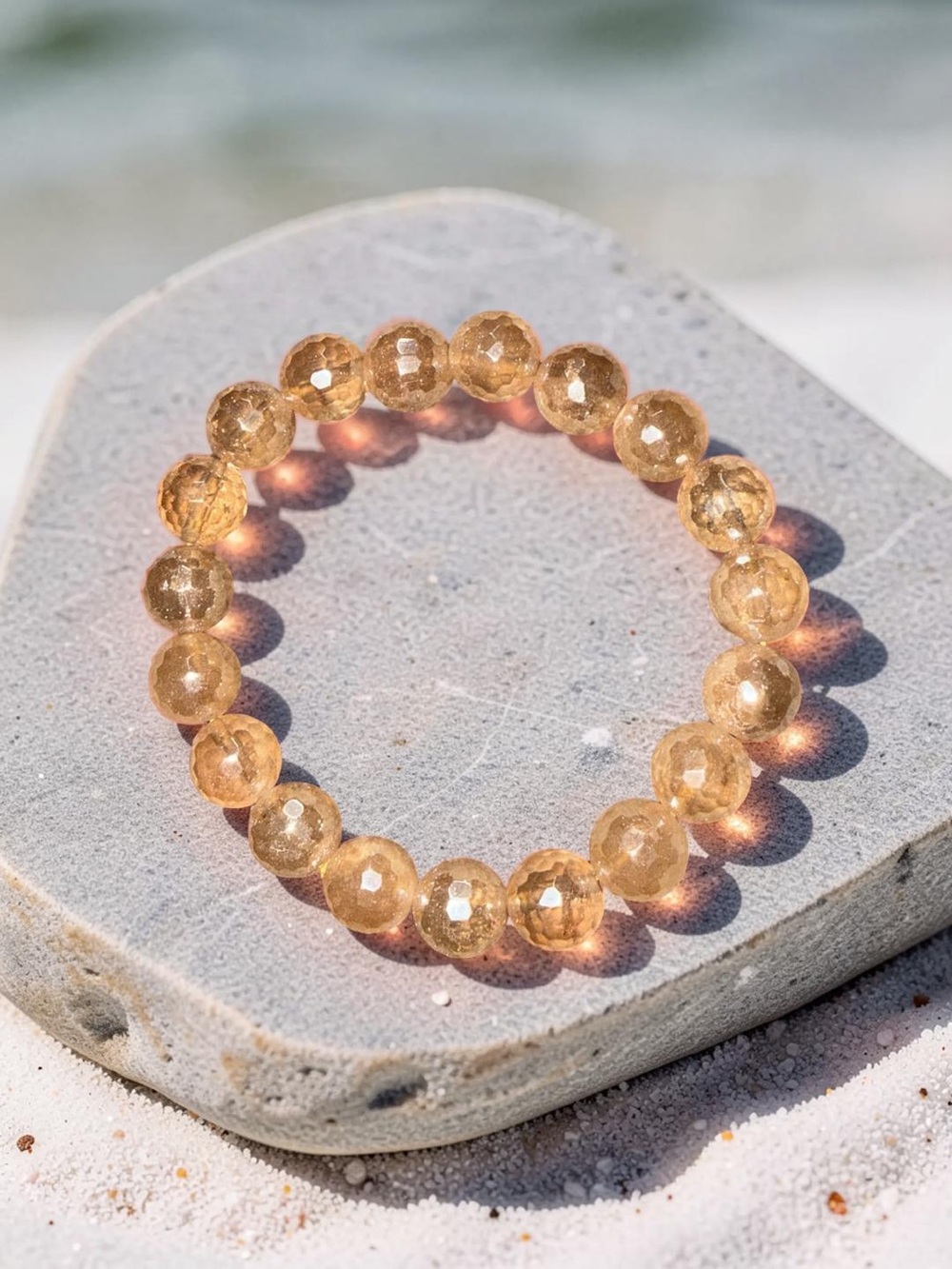 10mm Stunning 🤩 Mystic Champagne Quartz Bracelet